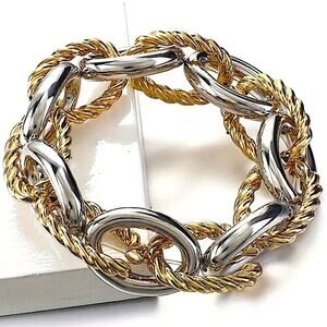 Chain Link Gold Silver Luxury Bracelet